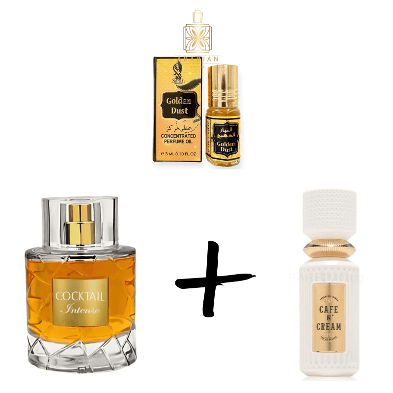 Cocktail Intense + Cafe N' Cream + Парфюмно масло Oud Sultan