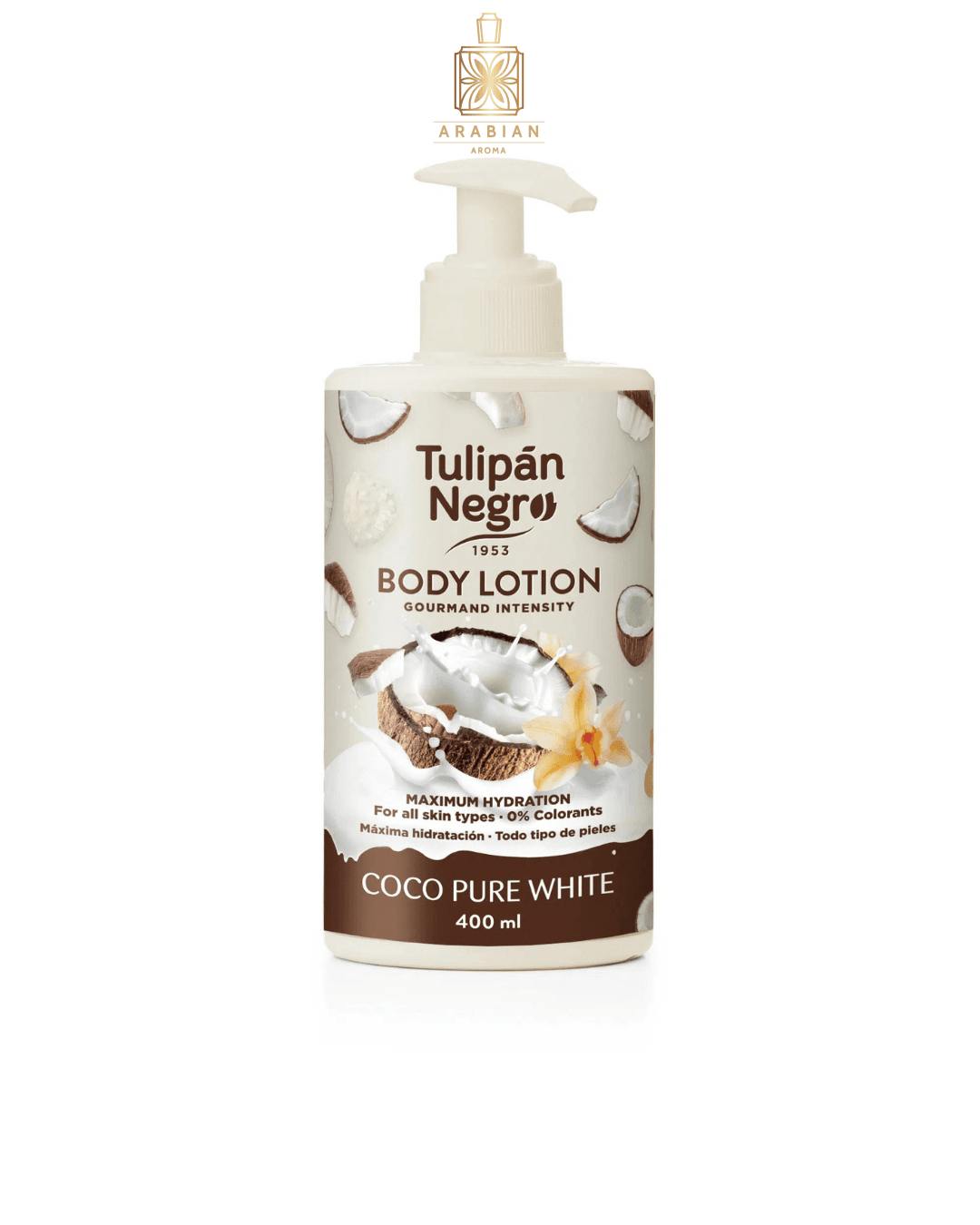 Лосион за тяло - Body Lotion Tulipán Negro Coco Pure White 400ml